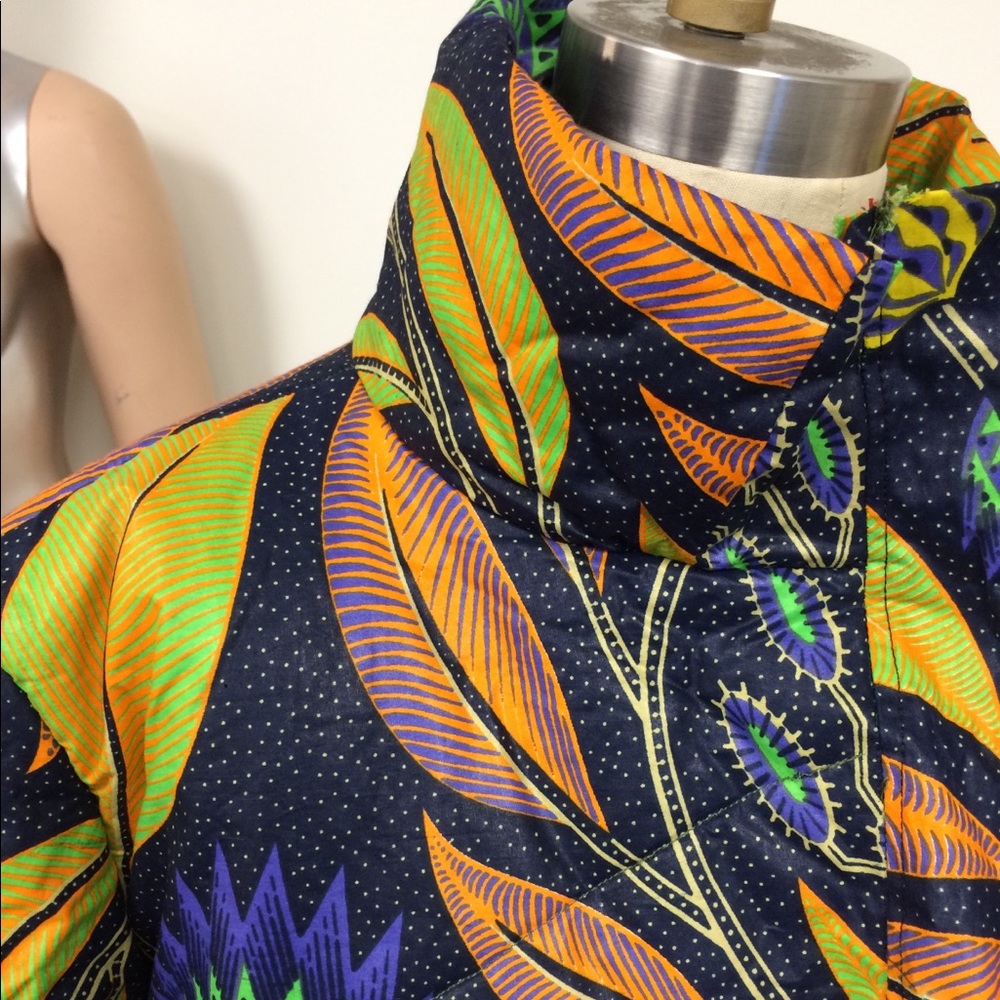 Custom made sample - waxed African fabric
